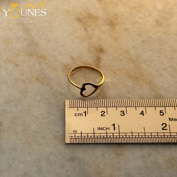 انگشتر طلا قلبی مینیمال