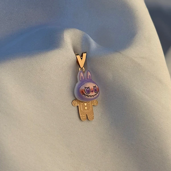 آویز سواروسکی لبوبو یاسی طلا