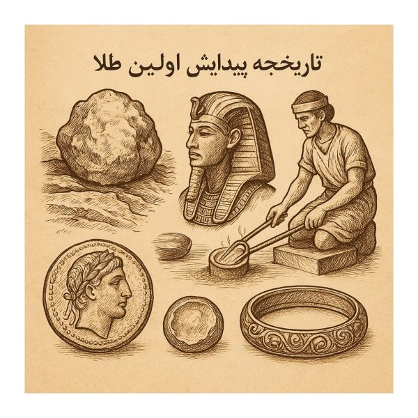 تاریخچه پیدایش اولین طلا؛ گوهری کهن از دل زمین