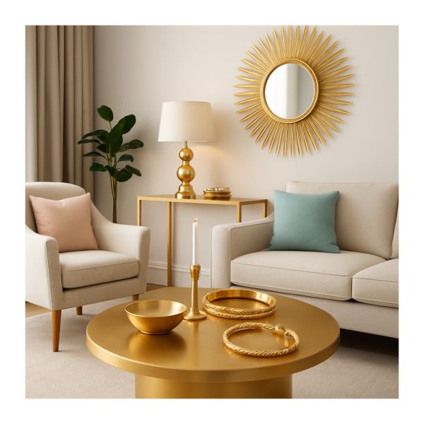 تطابق طلا با سبک دکوراسیون داخلی؛ از مد تا خانه