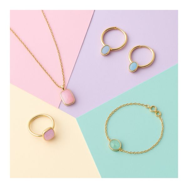 طلای ترکیبی با رنگهای پاستلی در استایلهای تابستانی