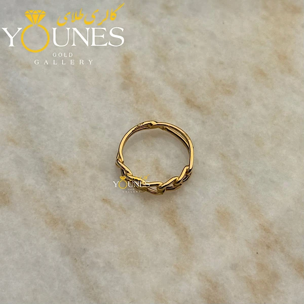 تصویر دوم انگشتر طلا کارتیر مینیمال