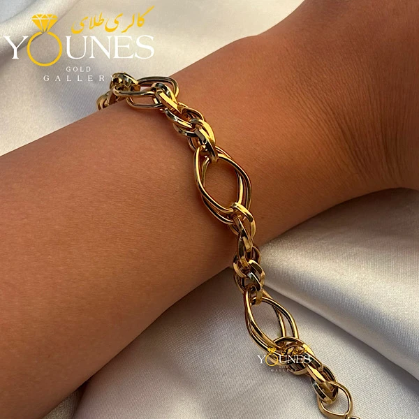 دستبند تمام طلا شقایق
