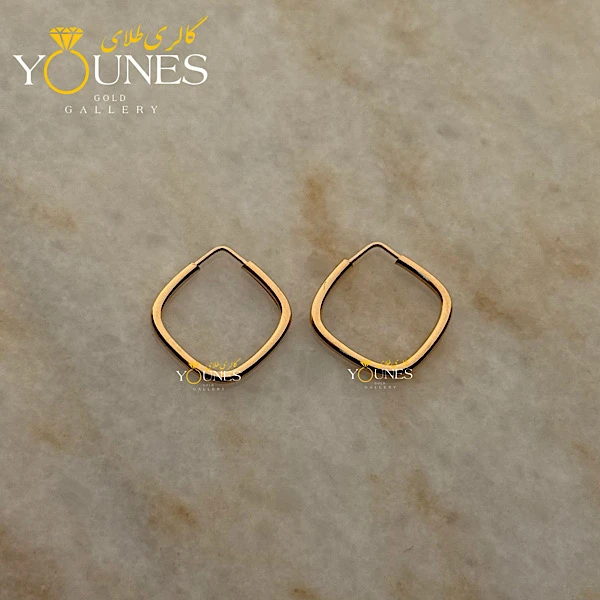 گوشواره طلا مربع