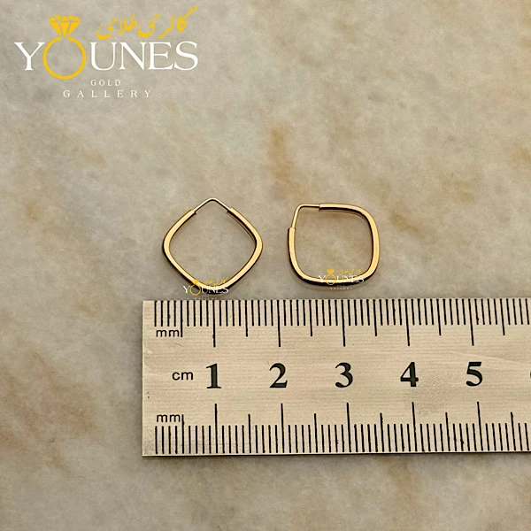 گوشواره طلا مربع