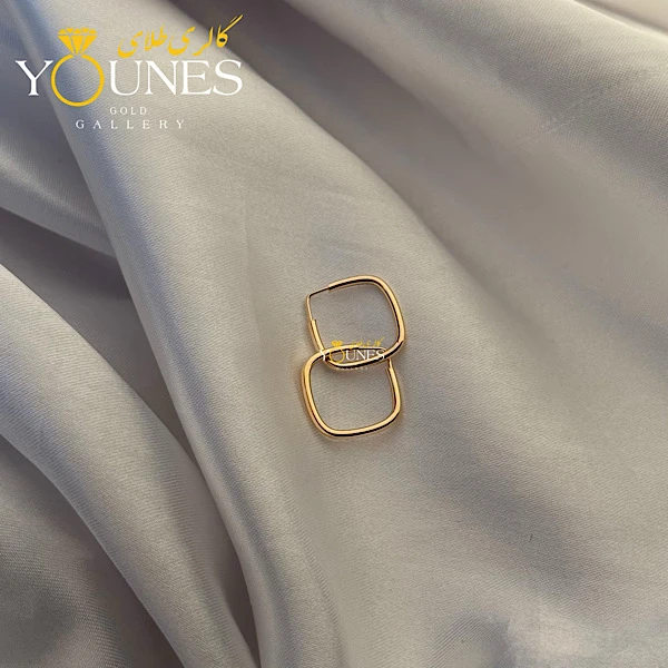 گوشواره طلا مربع