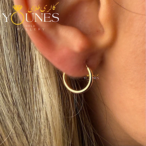 گوشواره طلا دایره