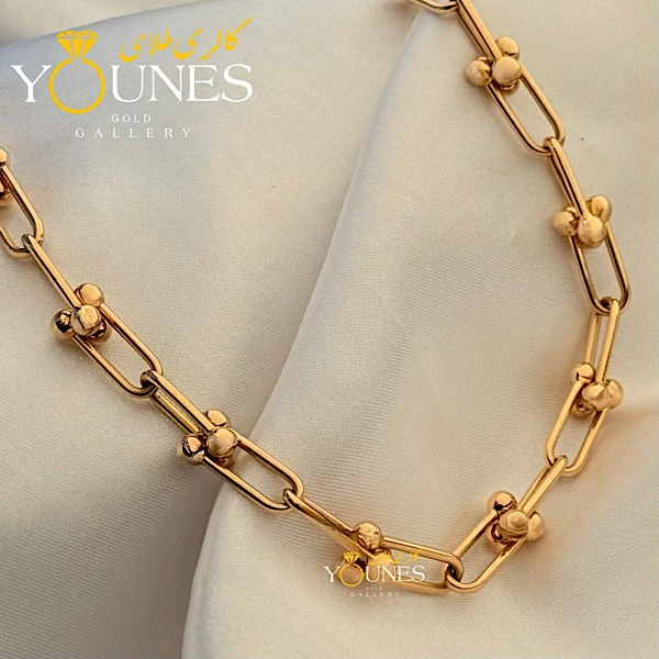 تصویر دوم زنجیر طلا تیفانی