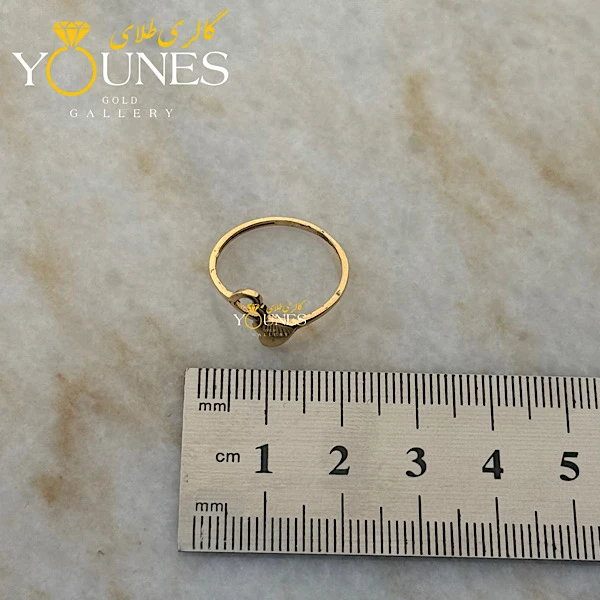 انگشتر طلا دو قلب مینیمال