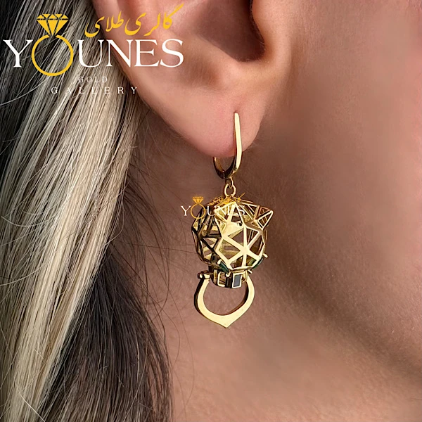 گوشواره طلا پنتر کارتیر