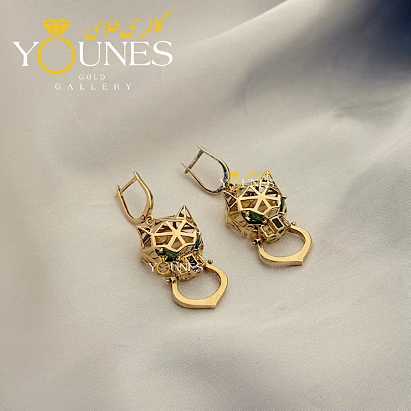 گوشواره طلا پنتر کارتیر