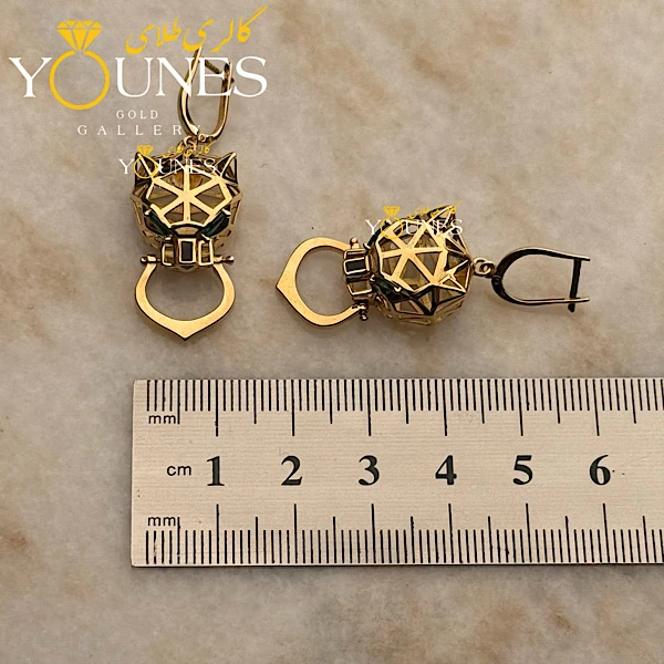 گوشواره طلا پنتر کارتیر