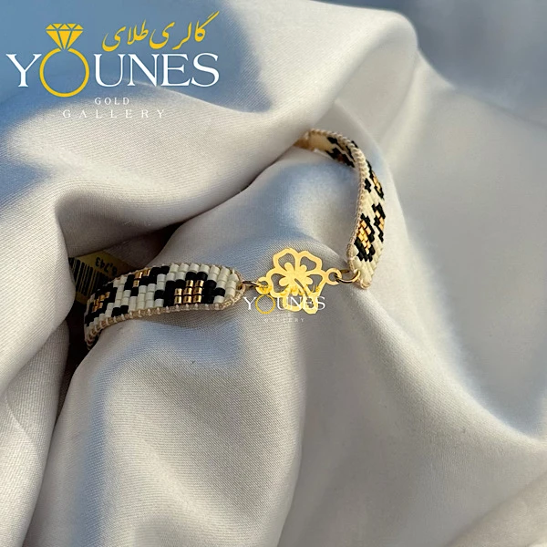 دستبند بند میوکی برگ طلا