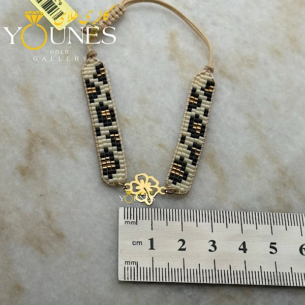 دستبند بند میوکی برگ طلا