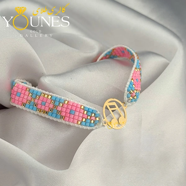 دستبند میوکی نوت موسیقی لیزری طلا