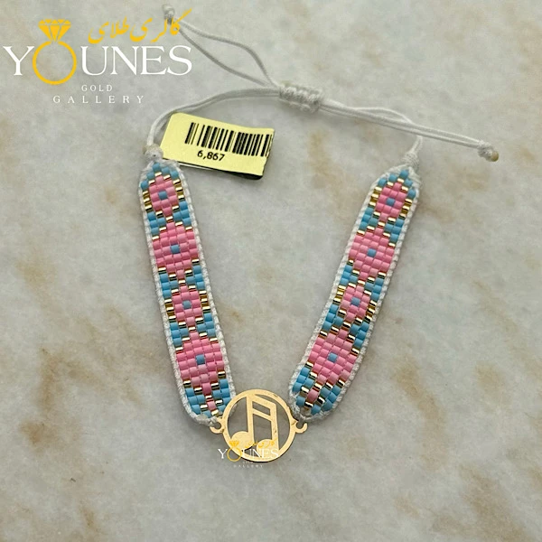 دستبند میوکی نوت موسیقی لیزری طلا