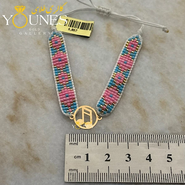 دستبند میوکی نوت موسیقی لیزری طلا