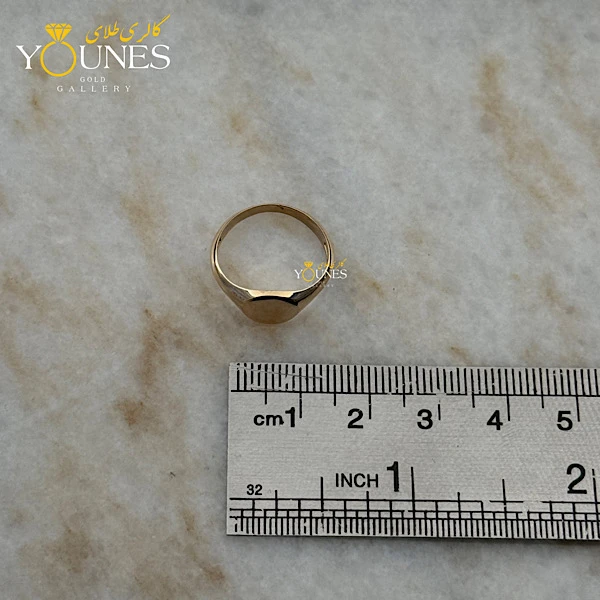 انگشتر دایره طلا