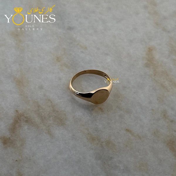 انگشتر دایره طلا