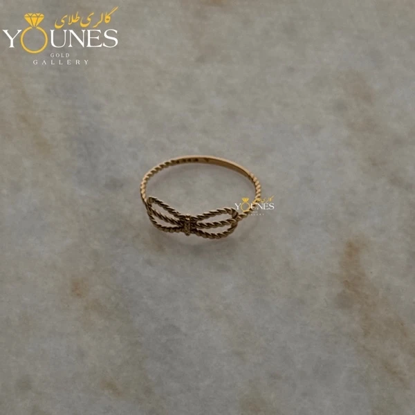 انگشتر پاپیون طلا