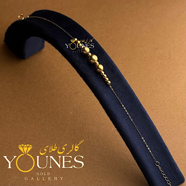 دستبند مهره ای طلا گوی هرمس