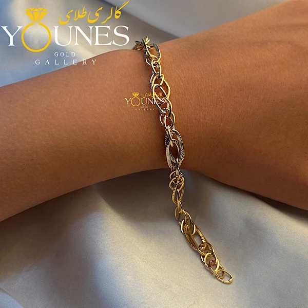 دستبند شقایق طلا