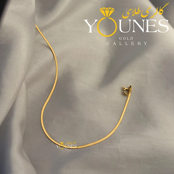 تصویر دوم دستبند هرینگبون 2mmطلا