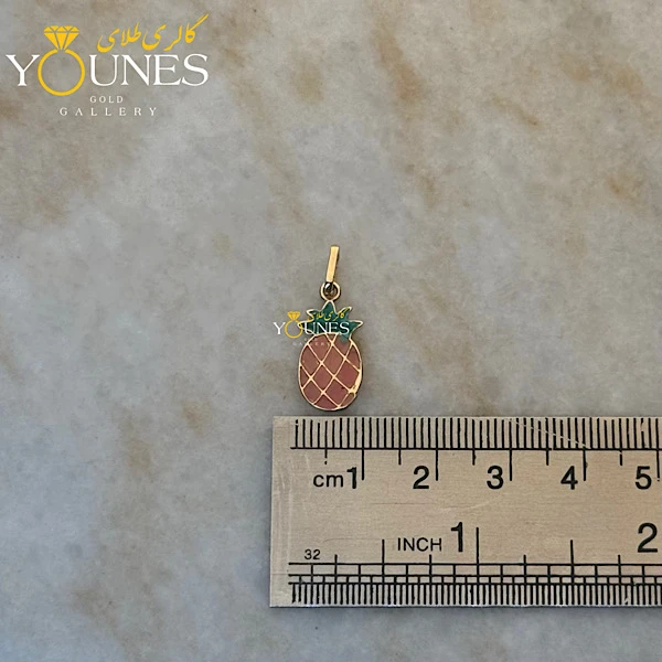 آویز طلا میناکاری آناناس