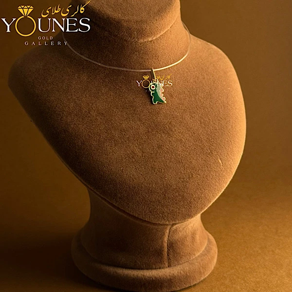 آویز طلا میناکاری دایناسور