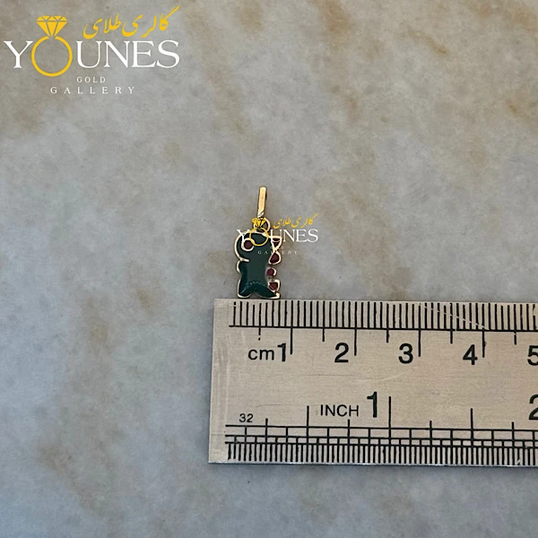 آویز طلا میناکاری دایناسور