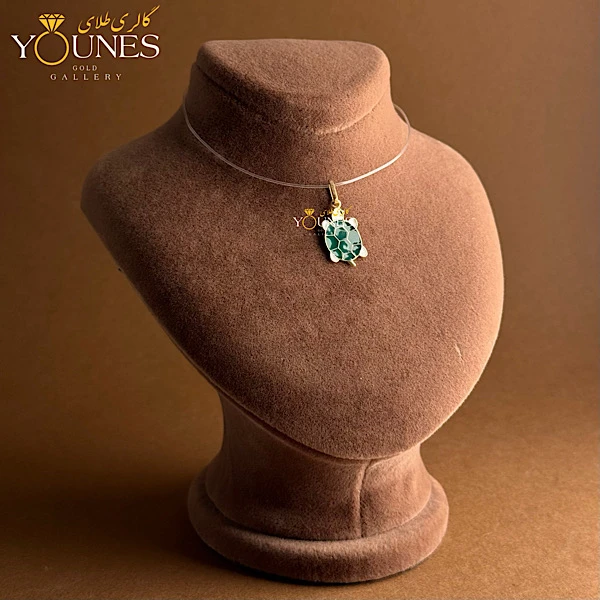 آویز طلا میناکاری لاکپشت