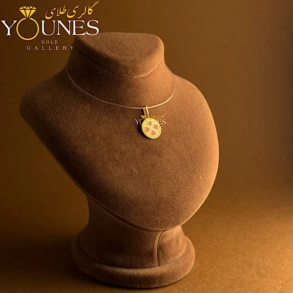 آویز طلا میناکاری چهارقلب