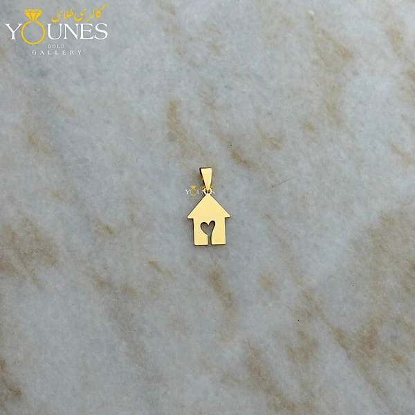 آویز طلا خانه برگی