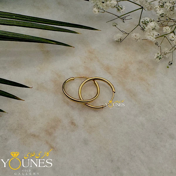 گوشواره حلقه ای کوچک طلا