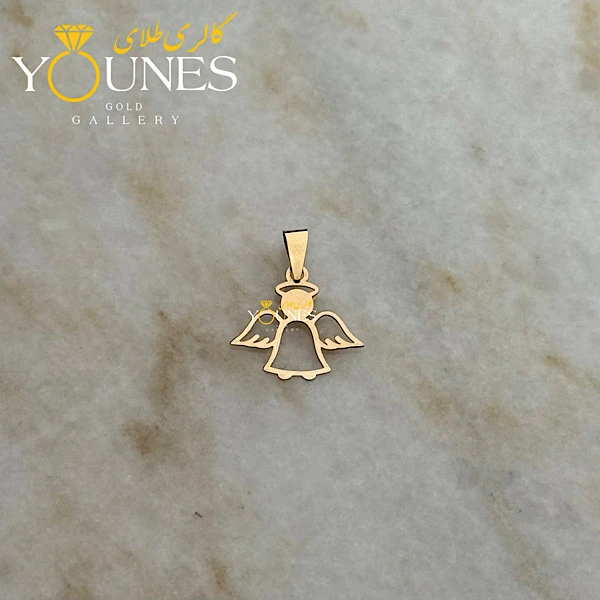 آویز طلا فرشته لیزری