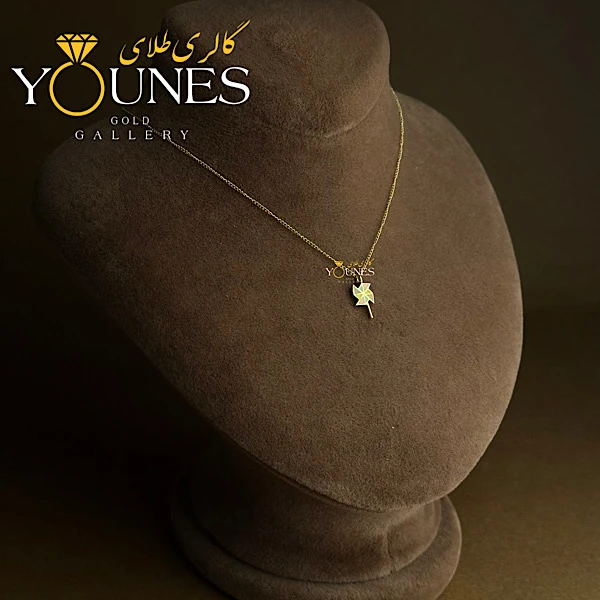 گردنبند طلا فرفره میناکاری