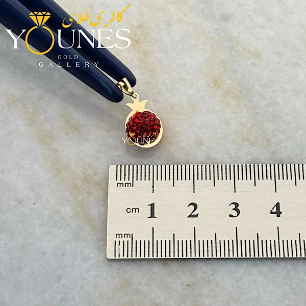 آویز طلا سواروسکی انار