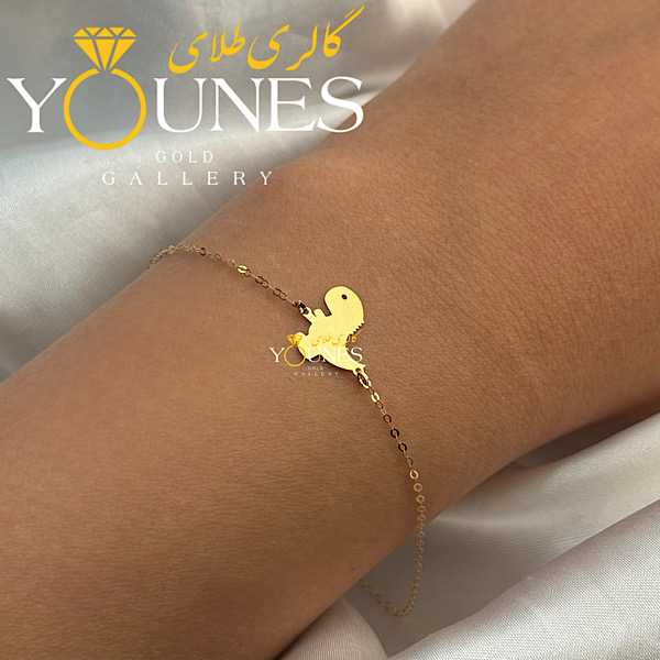 دستبند تمام طلا دایناسور