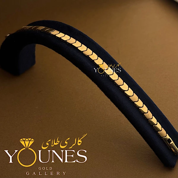 دستبند طلا کارتیر حصیری درشت