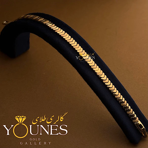 دستبند طلا کارتیر حصیری ریز