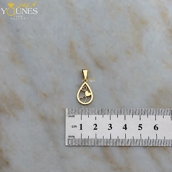 آویز طلا قطره عشق