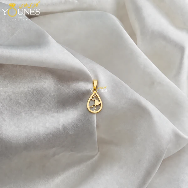 آویز طلا قطره عشق